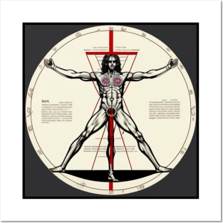 Vitruvian Man Rock n Roll Vinyl Record Vol. 5 Posters and Art